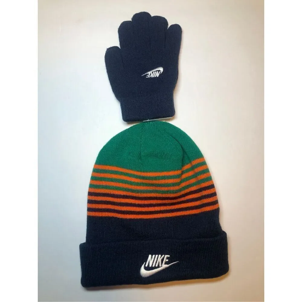 Nike Kids Beanie and Gloves Set NWT